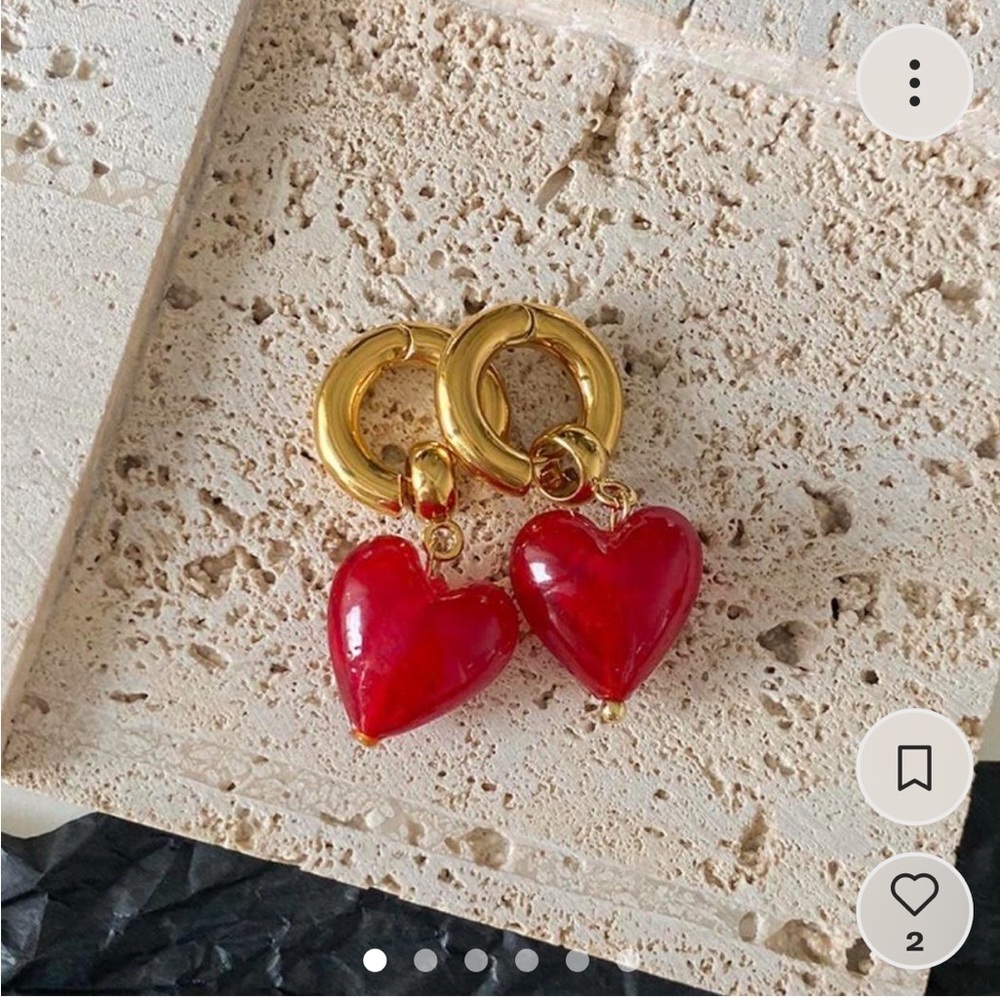 18K Gold Plated Heart Shaped |Handmade｜ gift for her｜Valentine's Day